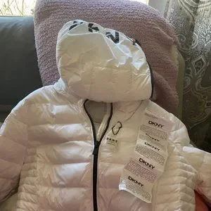 Hooded Coat Dkny Goose Down Coat DKNY Women's Long Down Puffer